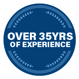 Over 35yrs of Experience